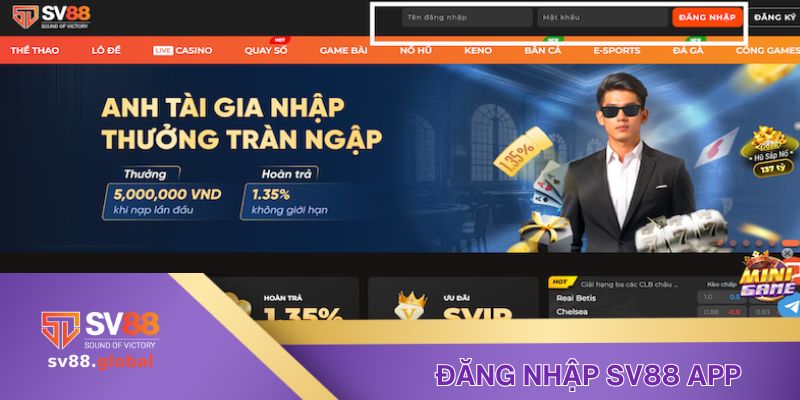 Đăng nhập SV88